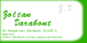 zoltan darabont business card